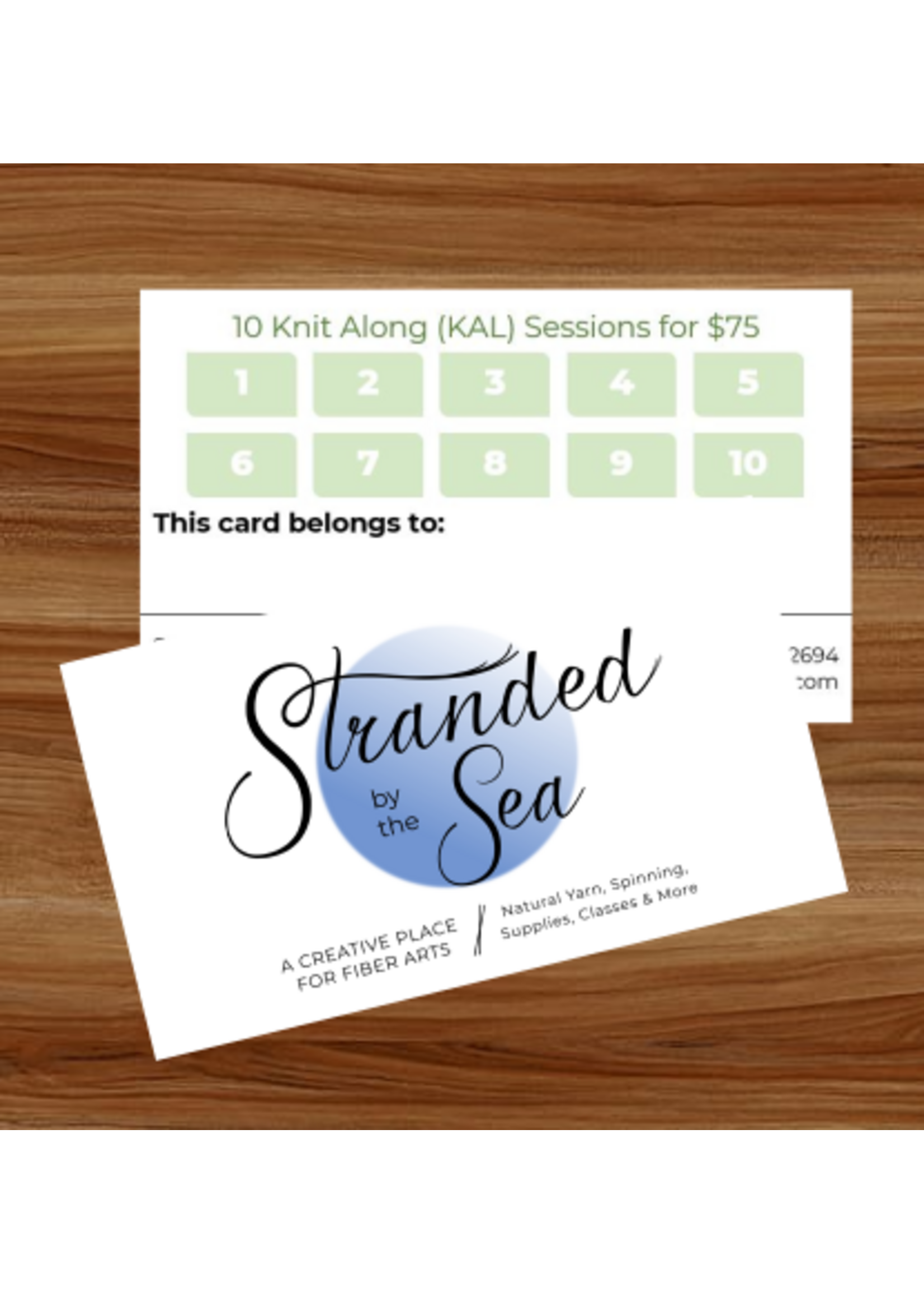 Class: Knit Along (KAL) Punch Card (10 Sessions)