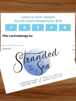 Stranded by the Sea Class: Learn to Knit/Crochet (60 min) Punch Card (5 Sessions)