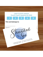 Stranded by the Sea Class: Learn to Knit/Crochet (60 min) Punch Card (5 Sessions)