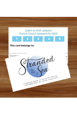 Stranded by the Sea Class: Learn to Knit/Crochet (60 min) Punch Card (5 Sessions)