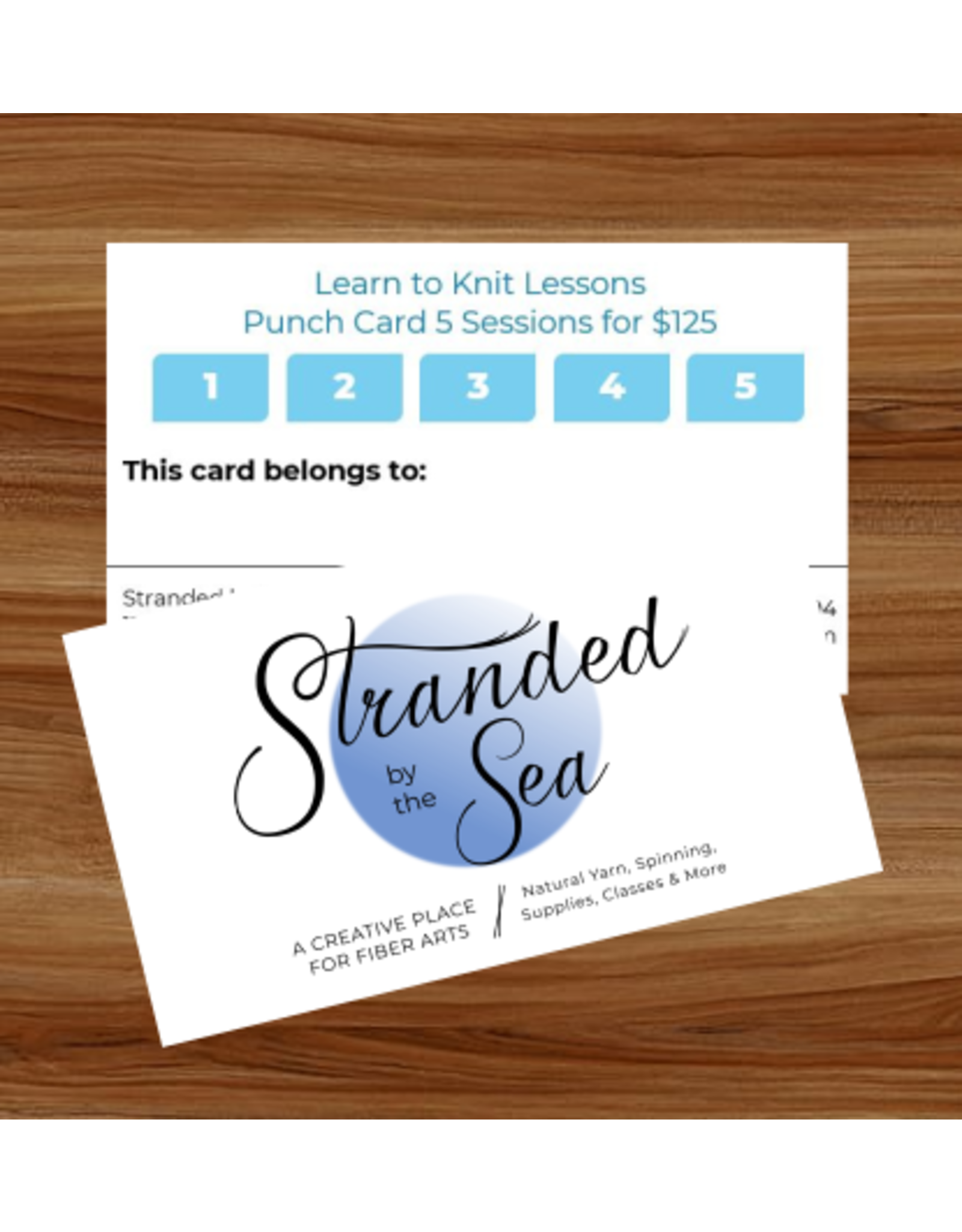 Stranded by the Sea Class: Learn to Knit/Crochet (60 min) Punch Card (5 Sessions)