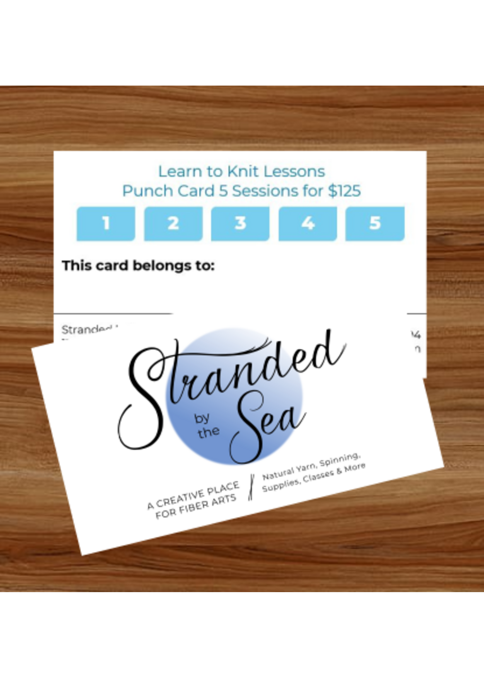 Stranded by the Sea Class: Learn to Knit/Crochet (60 min) Punch Card (5 Sessions)