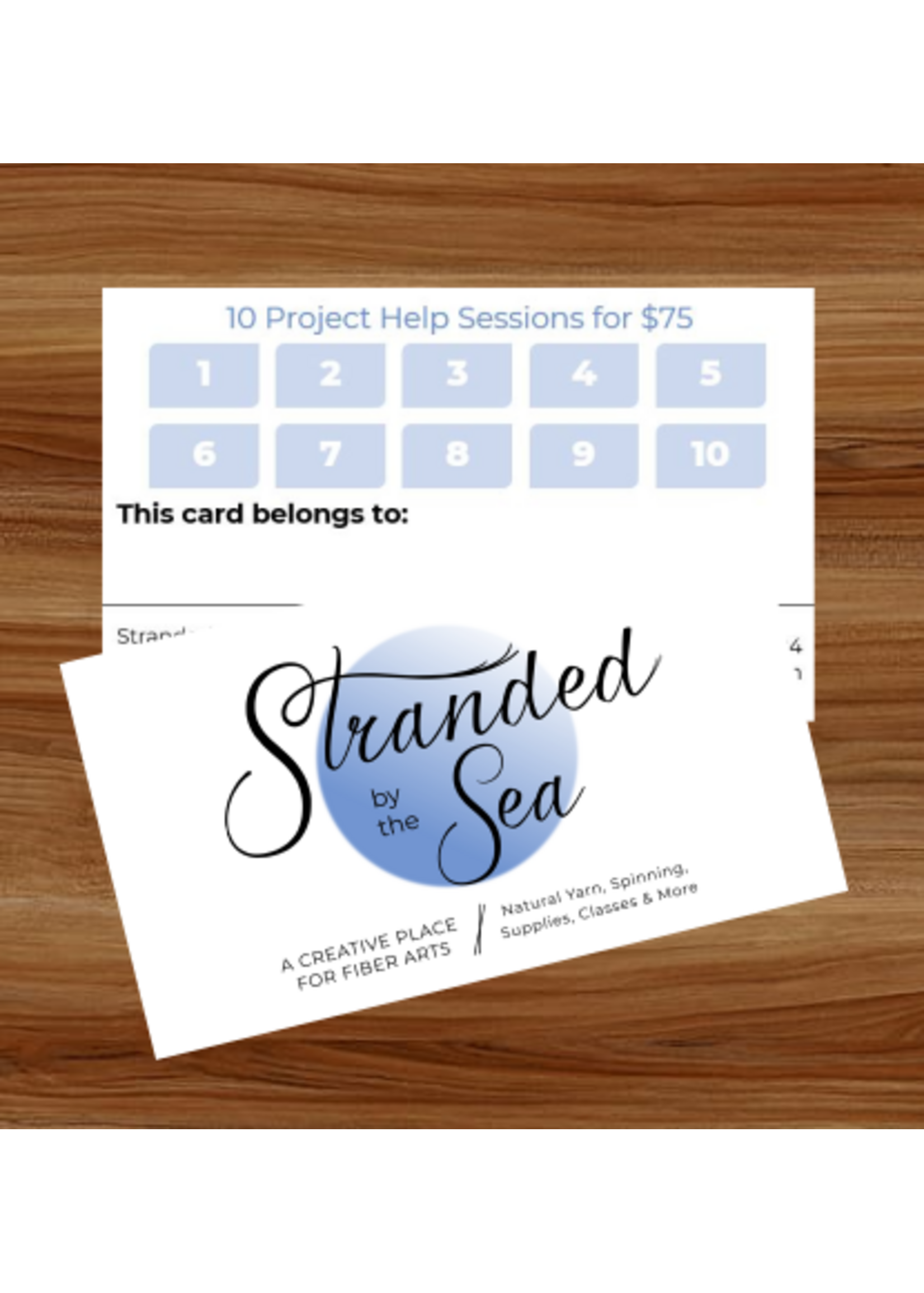 Knitting Project Help (20min) Punch Card (10 Sessions)