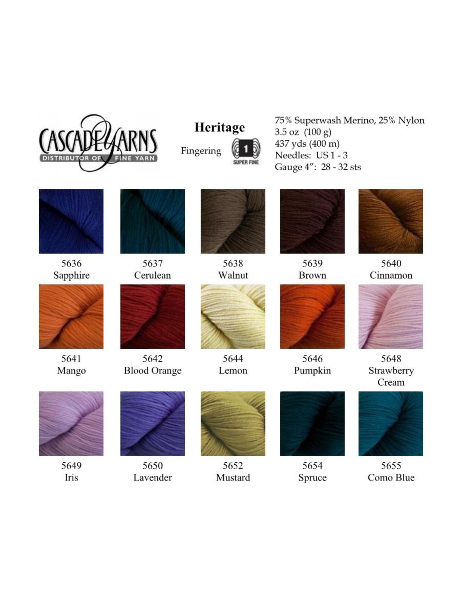 Cascade, Heritage - Silk [5637 Cerulean]