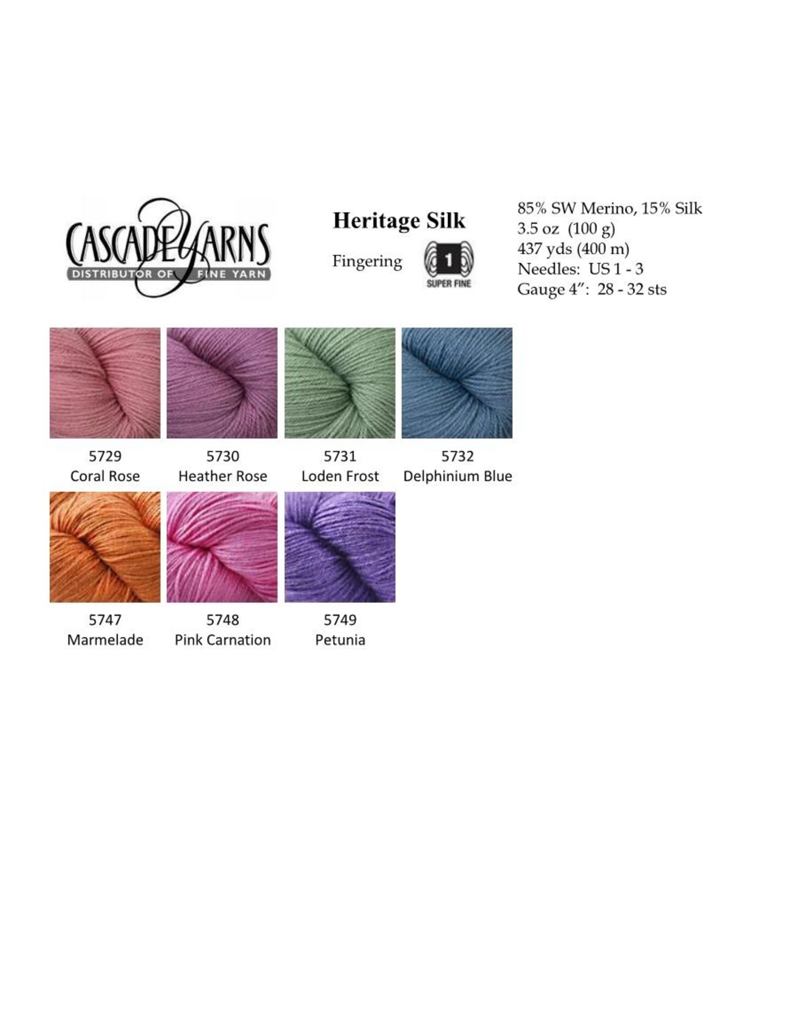 Cascade Yarns Cascade Heritage Silk