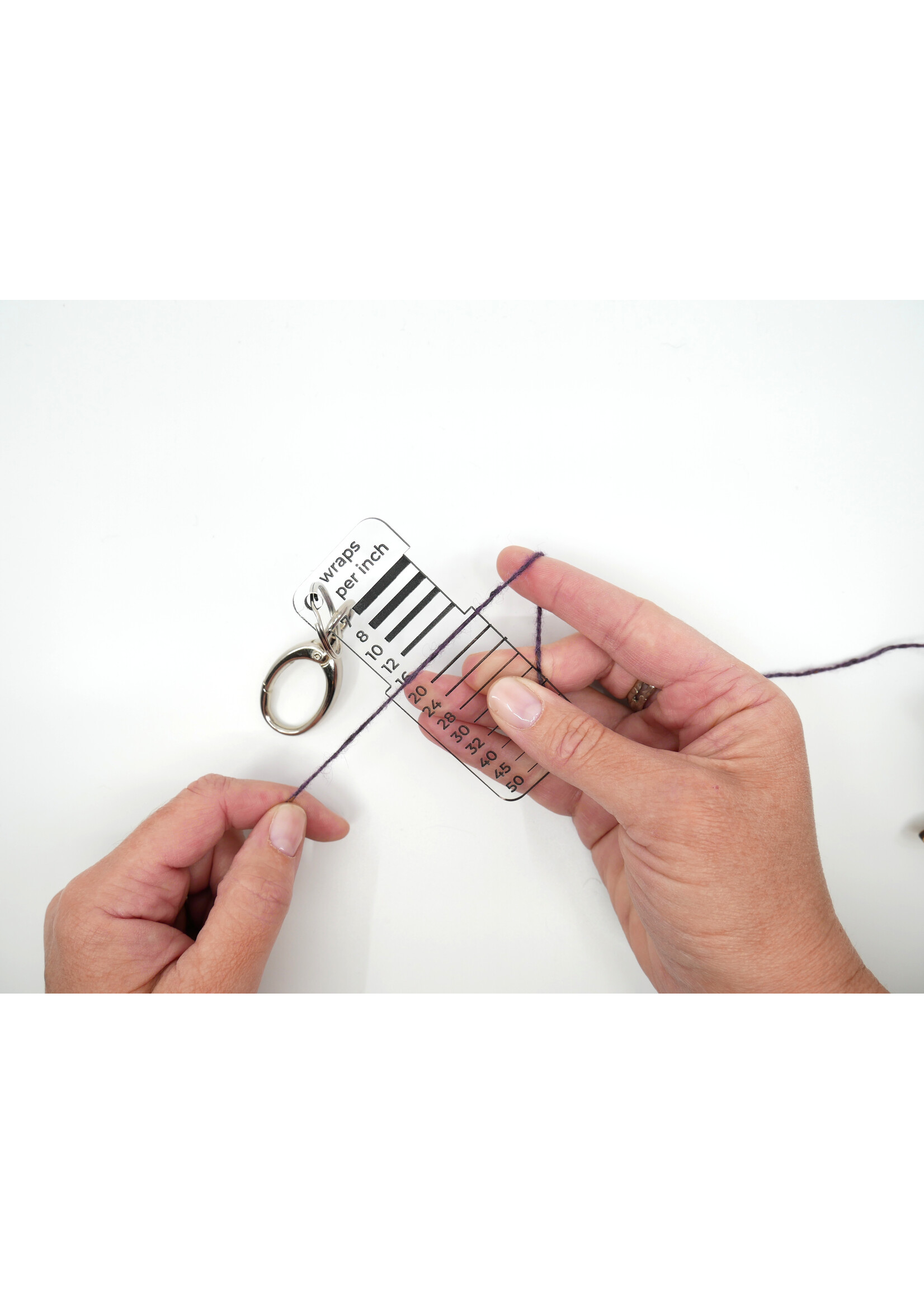 Stranded by the Sea Wraps Per Inch WPI Gauge - Acrylic