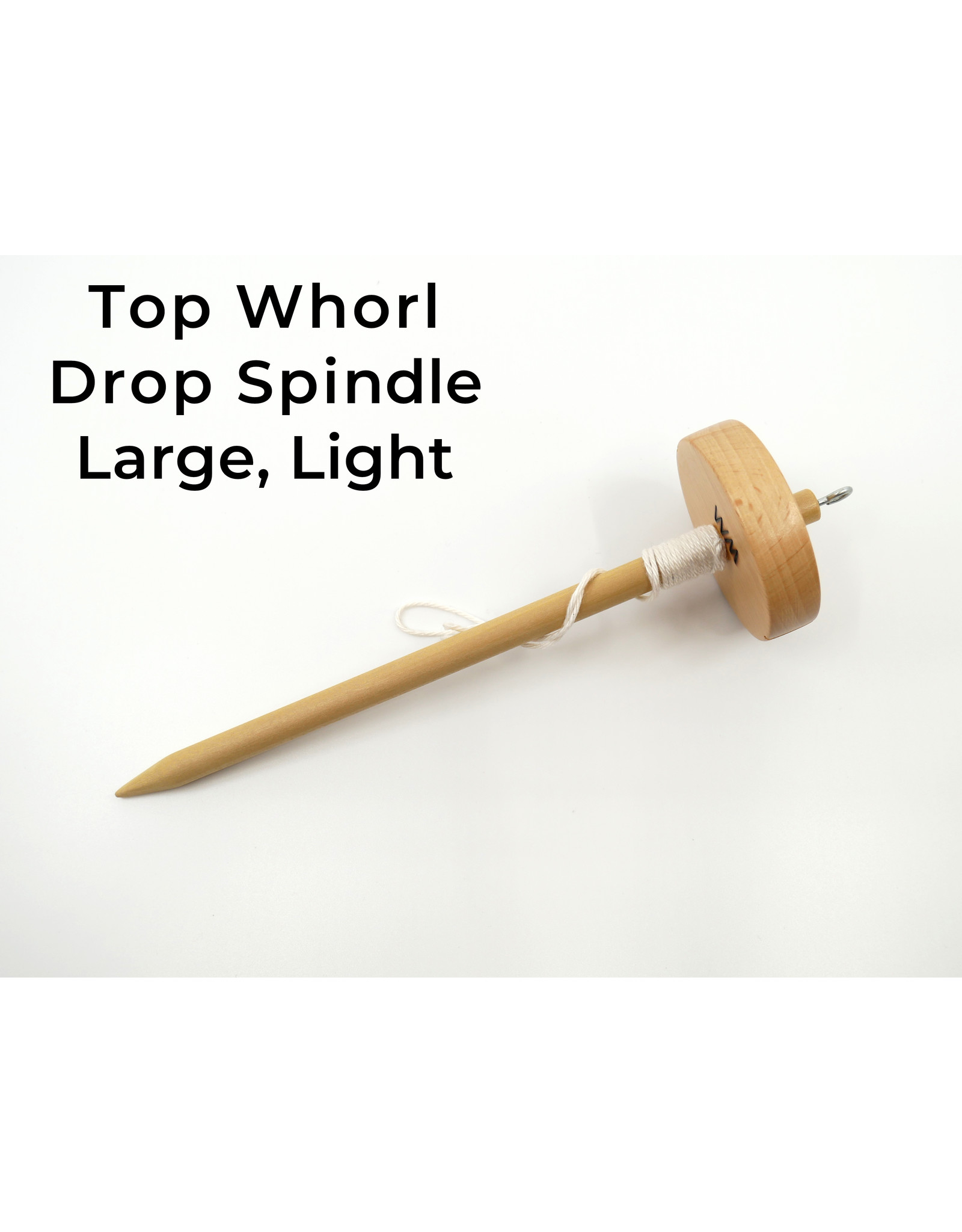 Heidifeathers Handmade Top Whorl Drop Spinning Spindle (2 Pack) - Wood, For Wool Spinning