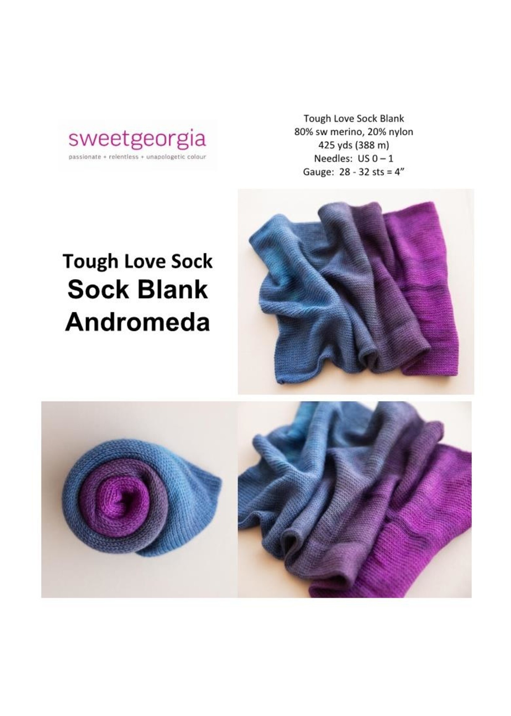 SweetGeorgia SweetGeorgia TLS Sock Blank
