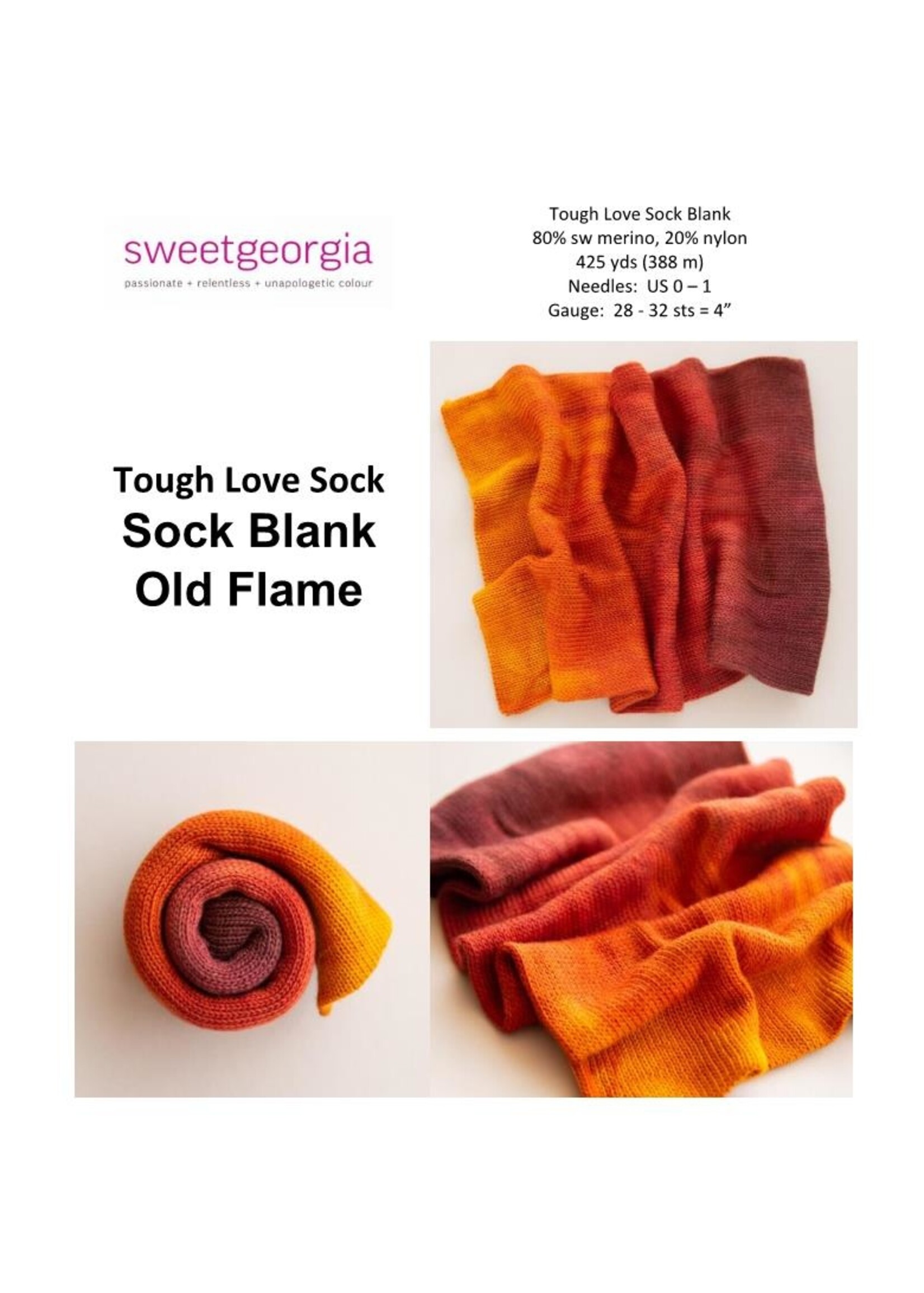 SweetGeorgia SweetGeorgia TLS Sock Blank