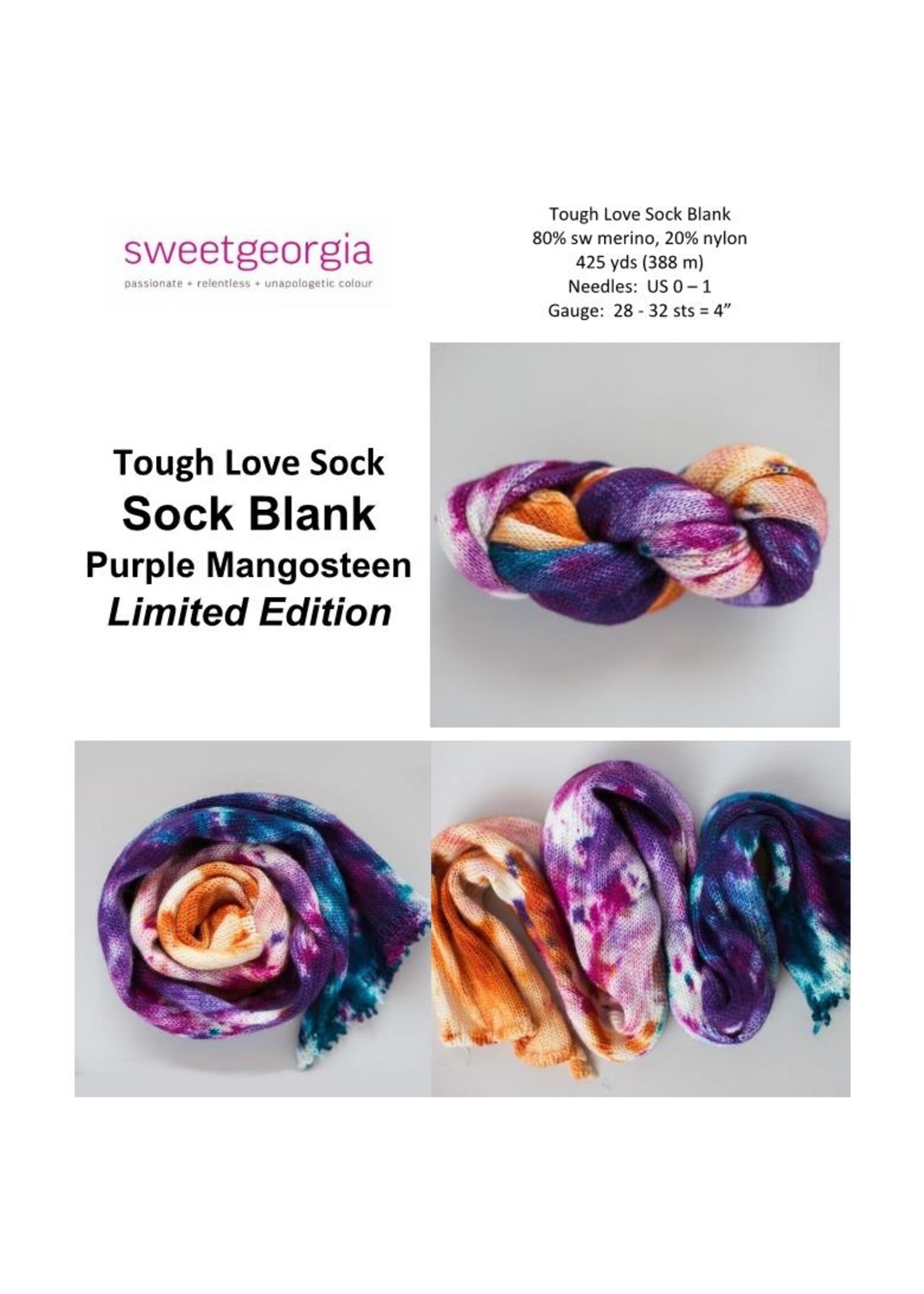 SweetGeorgia SweetGeorgia TLS Sock Blank