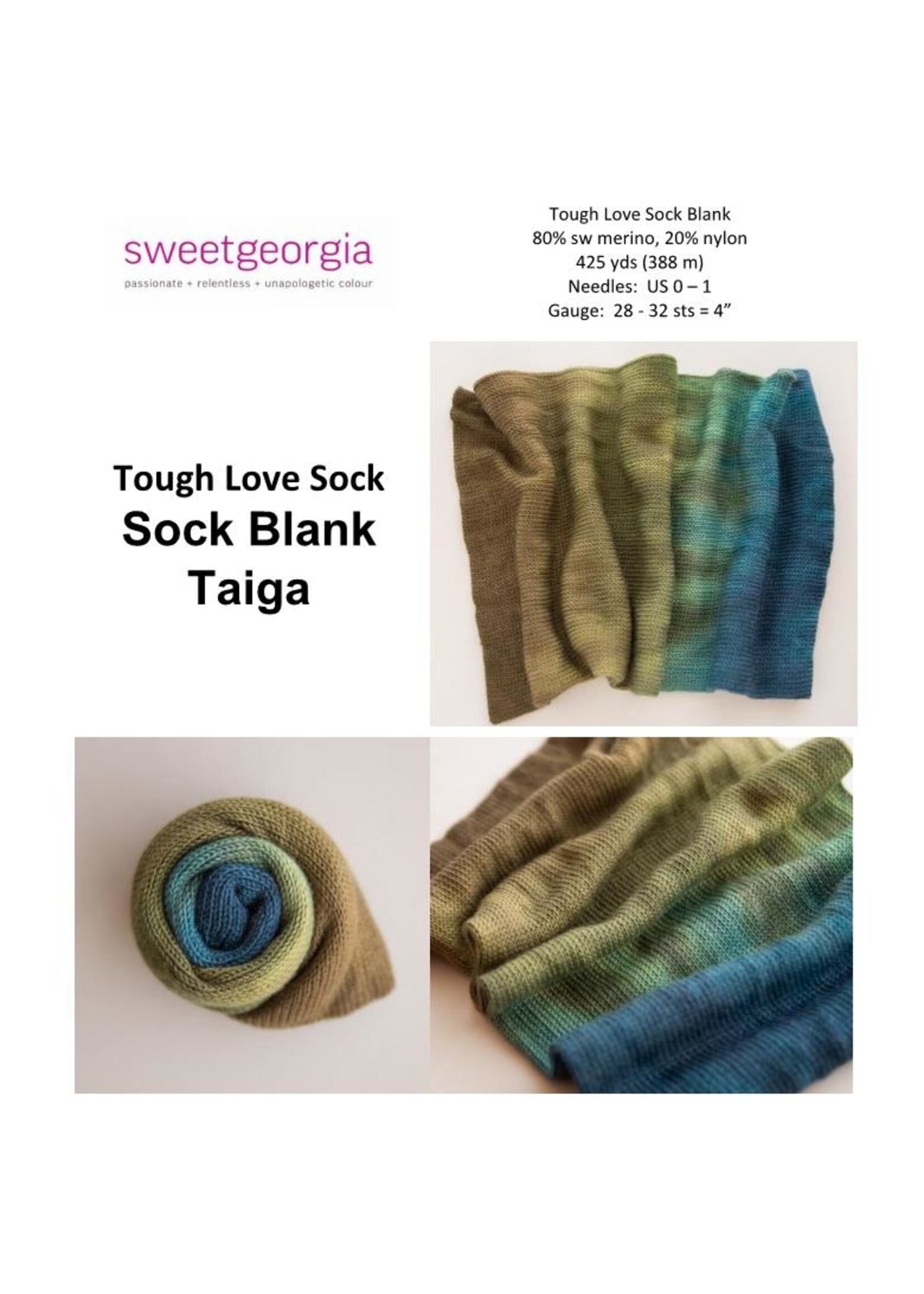 SweetGeorgia SweetGeorgia TLS Sock Blank