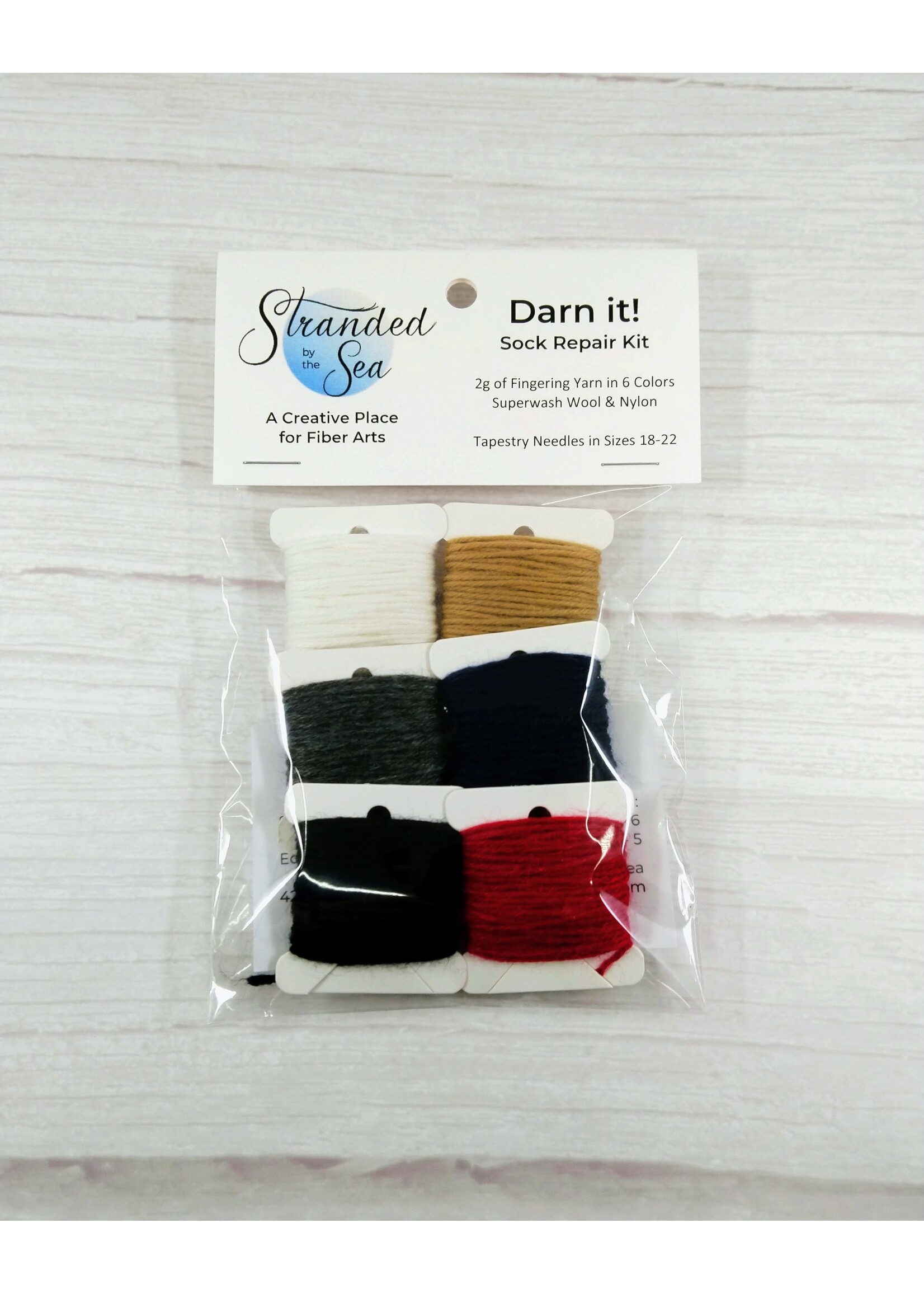 Stranded by the Sea Stranded Darn It All! Kit Sock Repair (6 colors 2g)