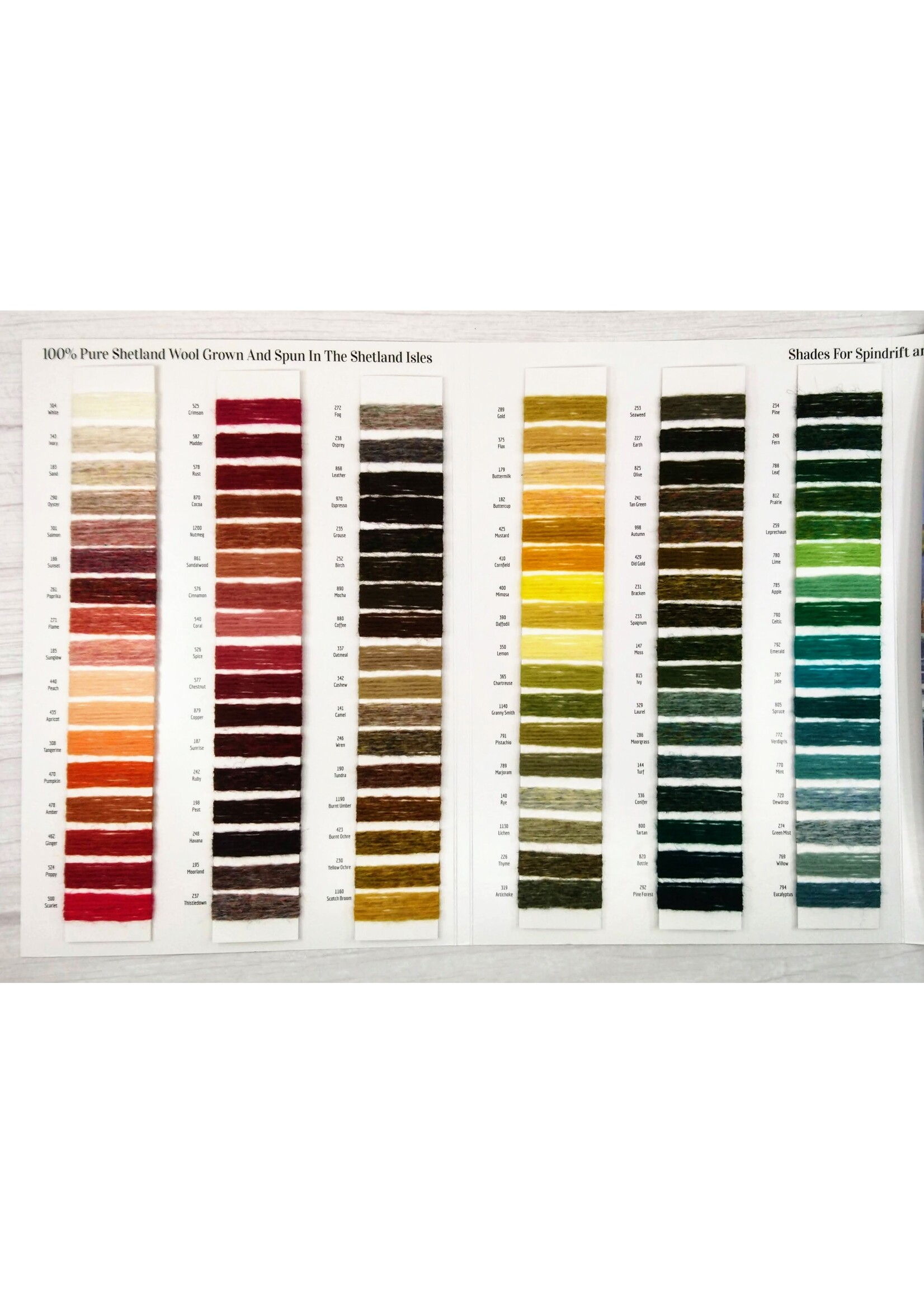 Jamieson's of Shetland Jamieson's of Shetland Color Card - Spindrift & DK