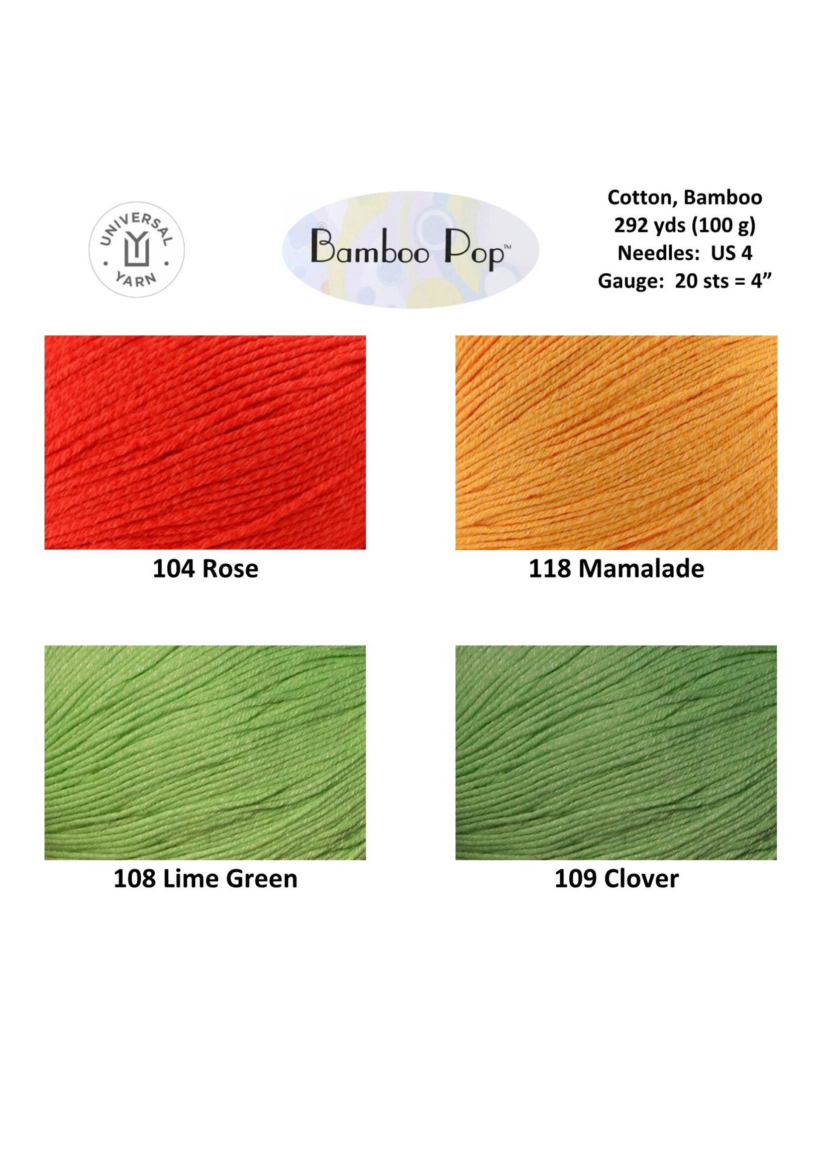 Universal Yarn Bamboo Pop Solids