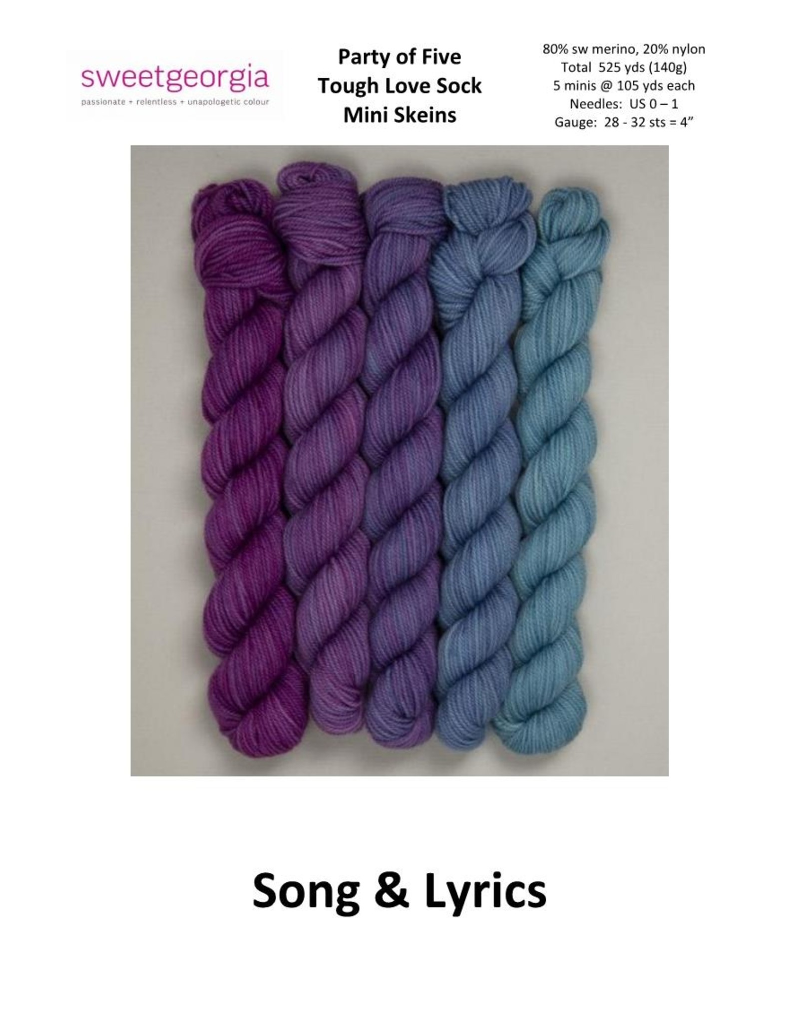 Mysteries Of The Sea Mini Skein Set-- Fingering Weight Yarn