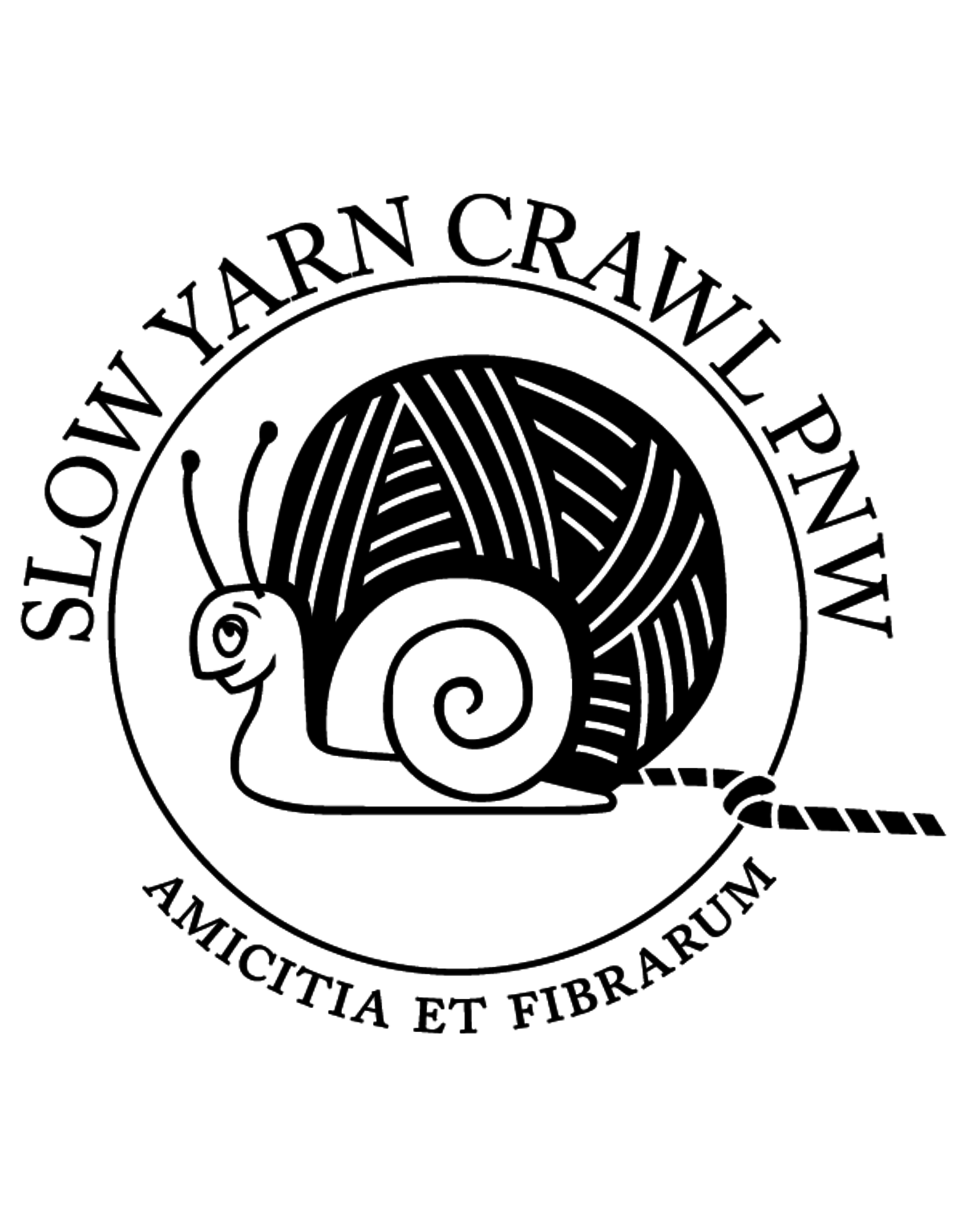 Slow Yarn Crawl Slow Yarn Crawl - Stranded Shop Sticker for Passport