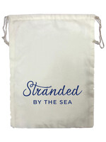 Stranded by the Sea Stranded Drawstring Small Project Bag