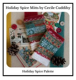 Jamieson's of Shetland Holiday Spice Mitts Spindrift Kit