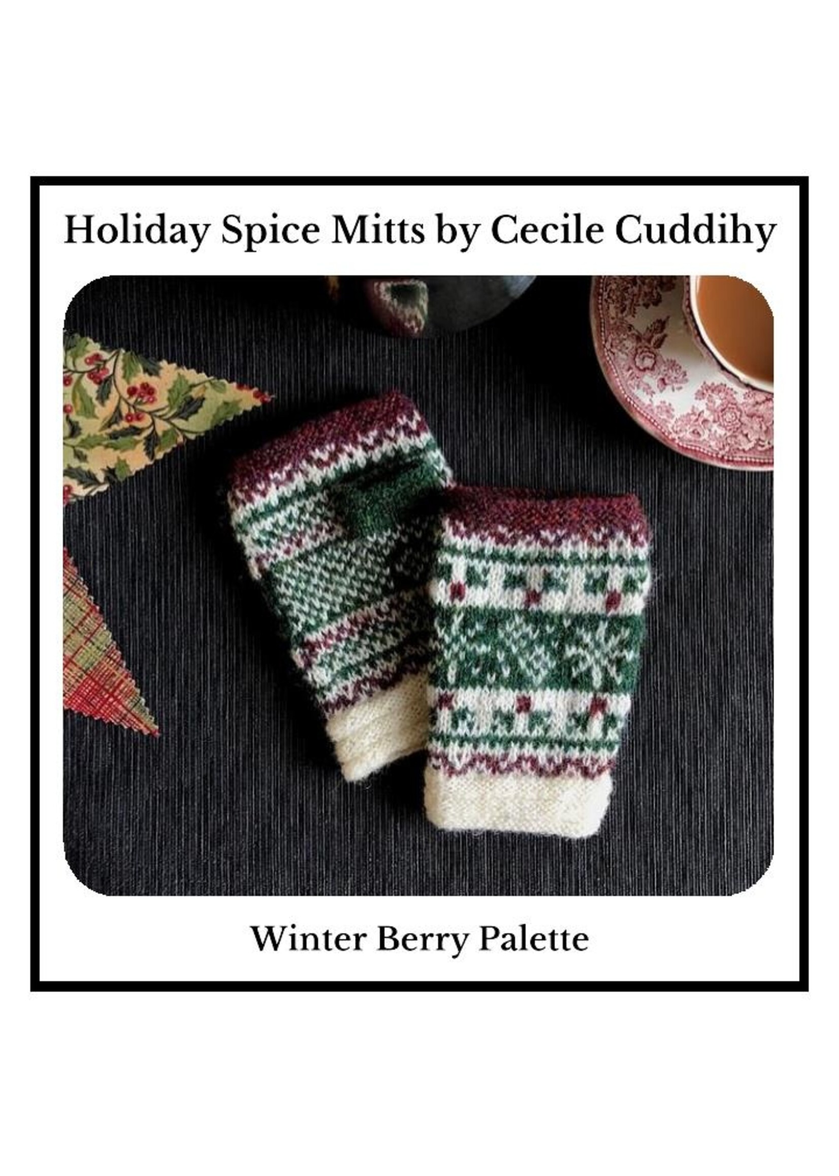 Jamieson's of Shetland Holiday Spice Mitts Spindrift Kit