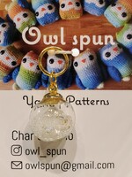 Owl Spun Owl Spun Stitch Markers - Glass Ball