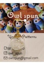 Owl Spun Owl Spun Stitch Markers - Glass Ball