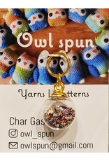 Owl Spun Owl Spun Stitch Markers - Glass Ball