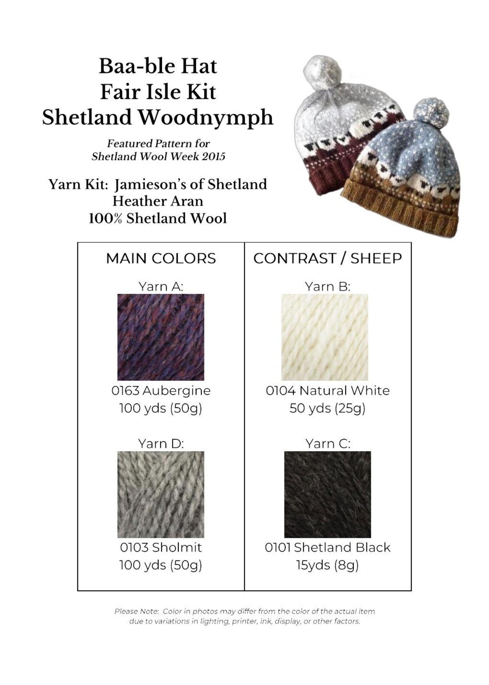 Stranded by the Sea Baa-ble Hat Kit
