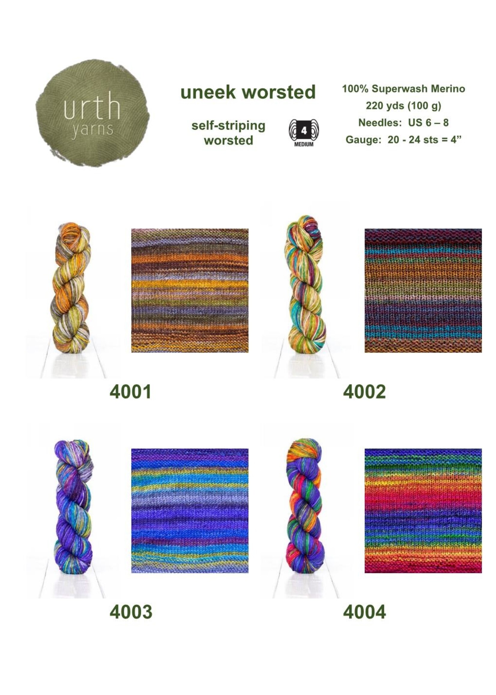 Urth Yarns Urth Yarns Uneek Worsted