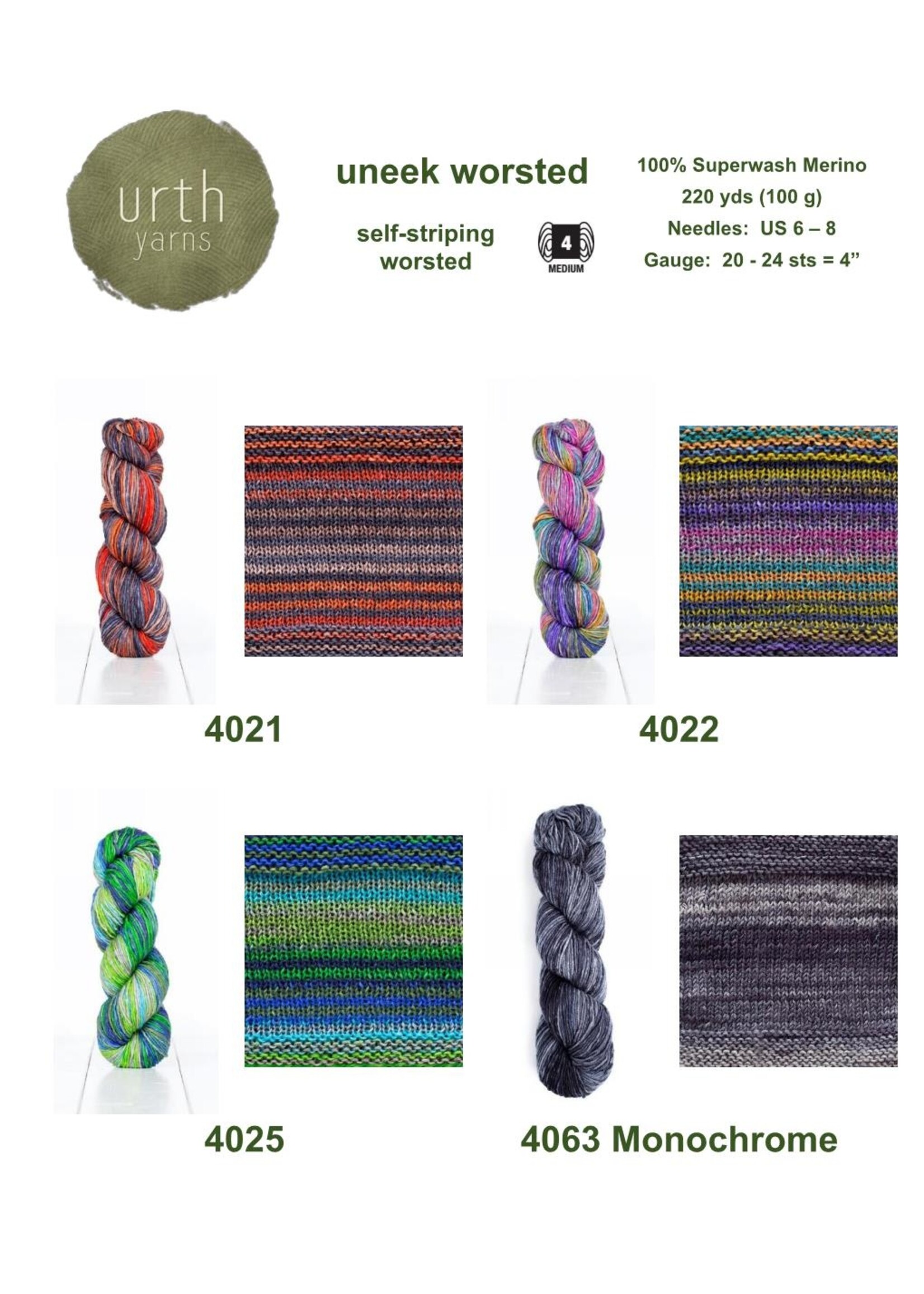 Urth Yarns Urth Yarns Uneek Worsted