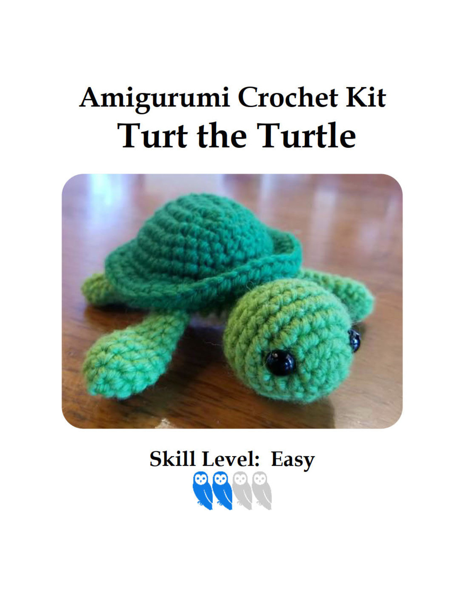 Owl Spun Crochet Kits Owl Spun Amigurumi Kit Turt Turtle