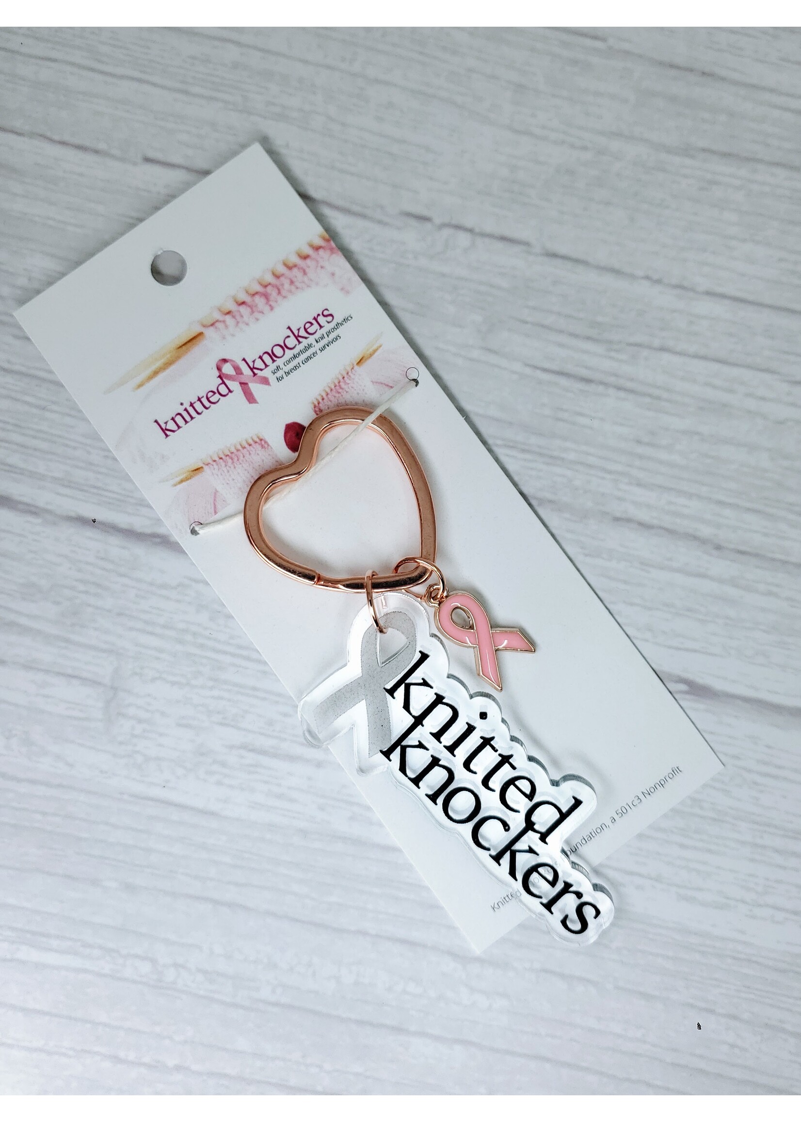 Knitted Knockers Knitted Knockers Markers Key Ring ($1 Donated)