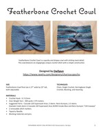 Stranded by the Sea Owl Spun Featherbone Crochet Cowl Kit in 220 SW Aran Merino