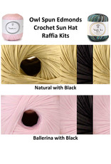 Stranded by the Sea Owl Spun Raffia Crochet Hat Kit - Slow Yarn Crawl 2022