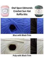 Stranded by the Sea Owl Spun Raffia Crochet Hat Kit - Slow Yarn Crawl 2022