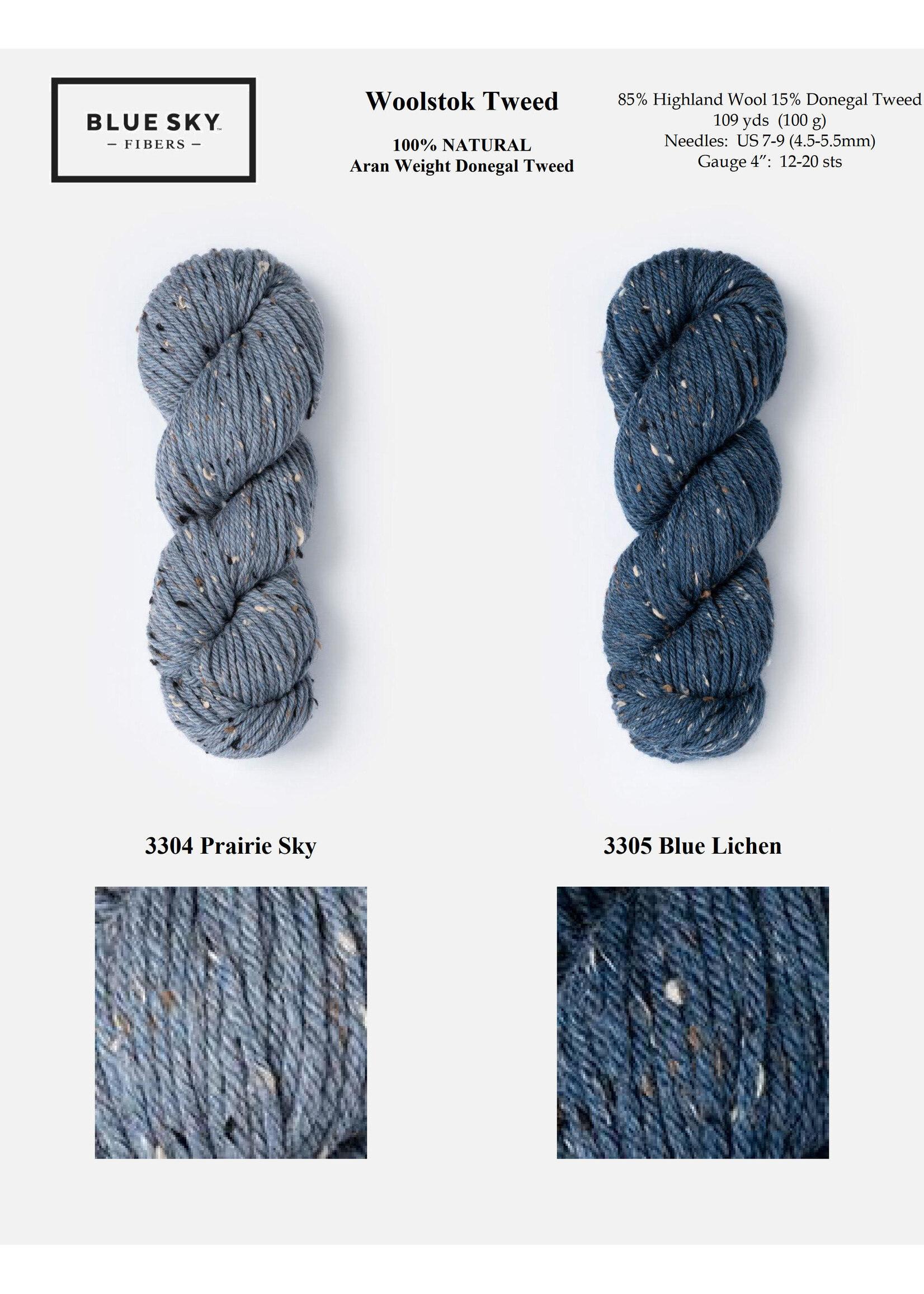 Blue Sky Fibers Blue Sky Woolstok Aran Tweed