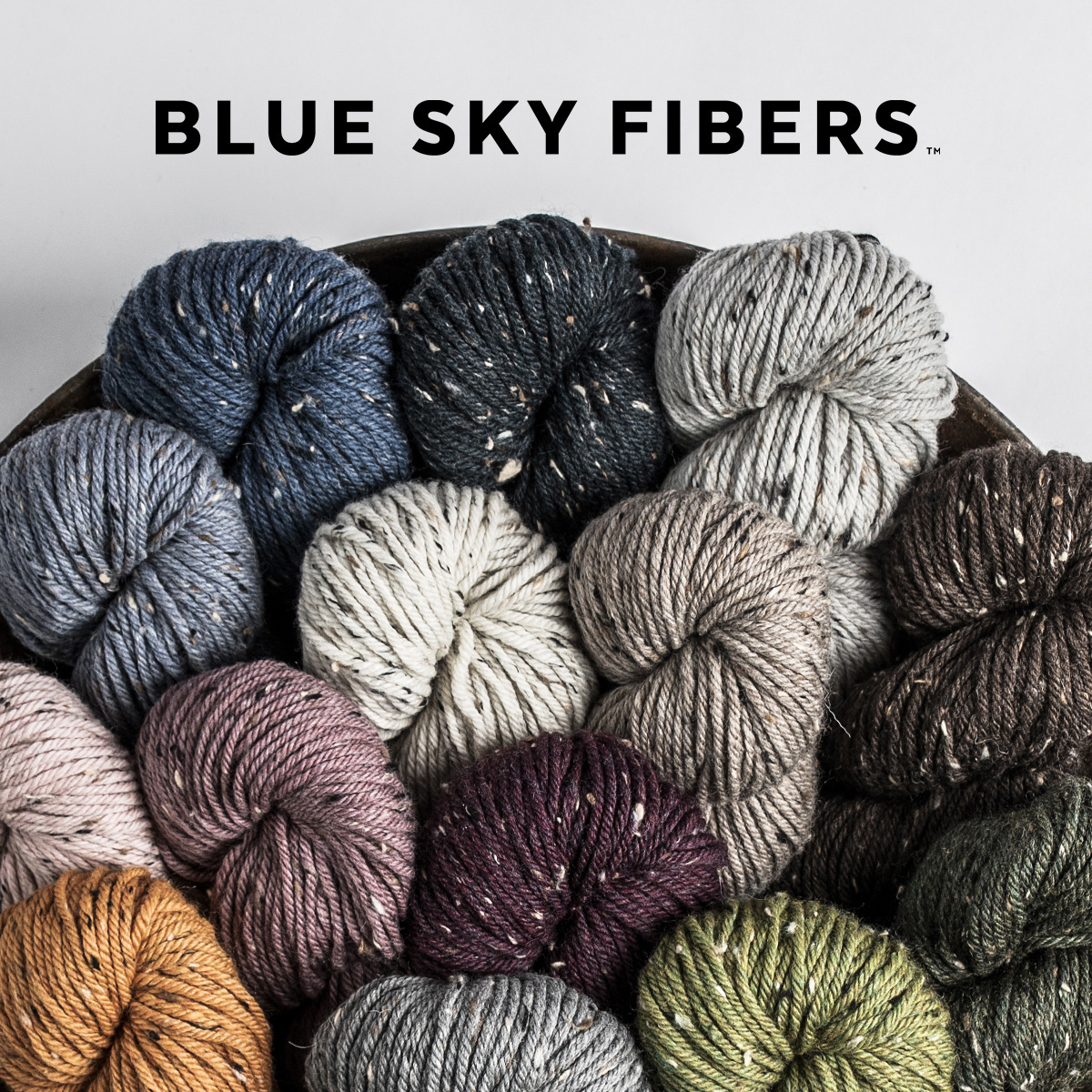 New Blue Sky Fibers Woolstok Aran Tweed is here!