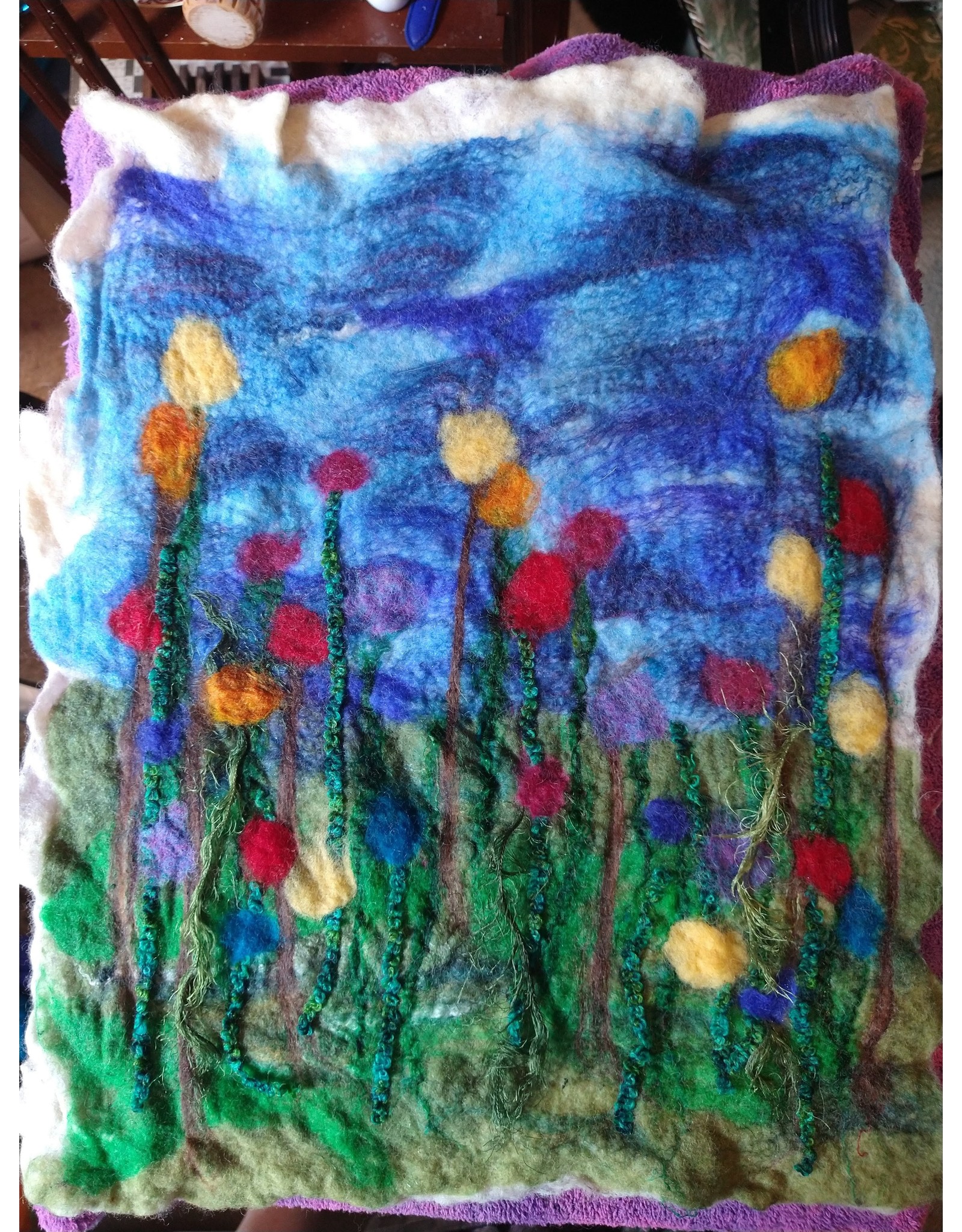 Adornament Designs Class Wool Painting Art Felting