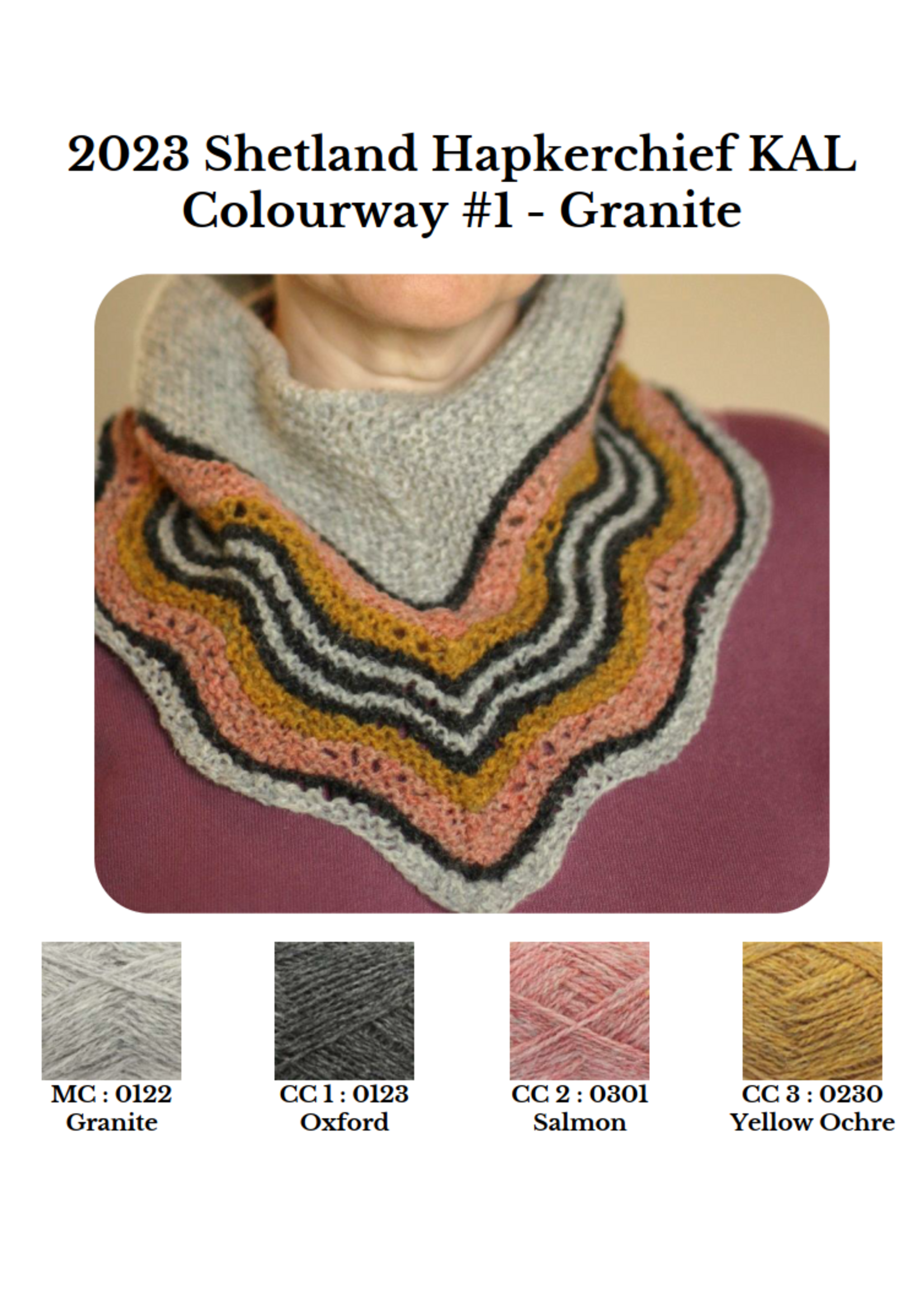 Jamieson's of Shetland Shetland KAL Hapkerchief Kit 2023