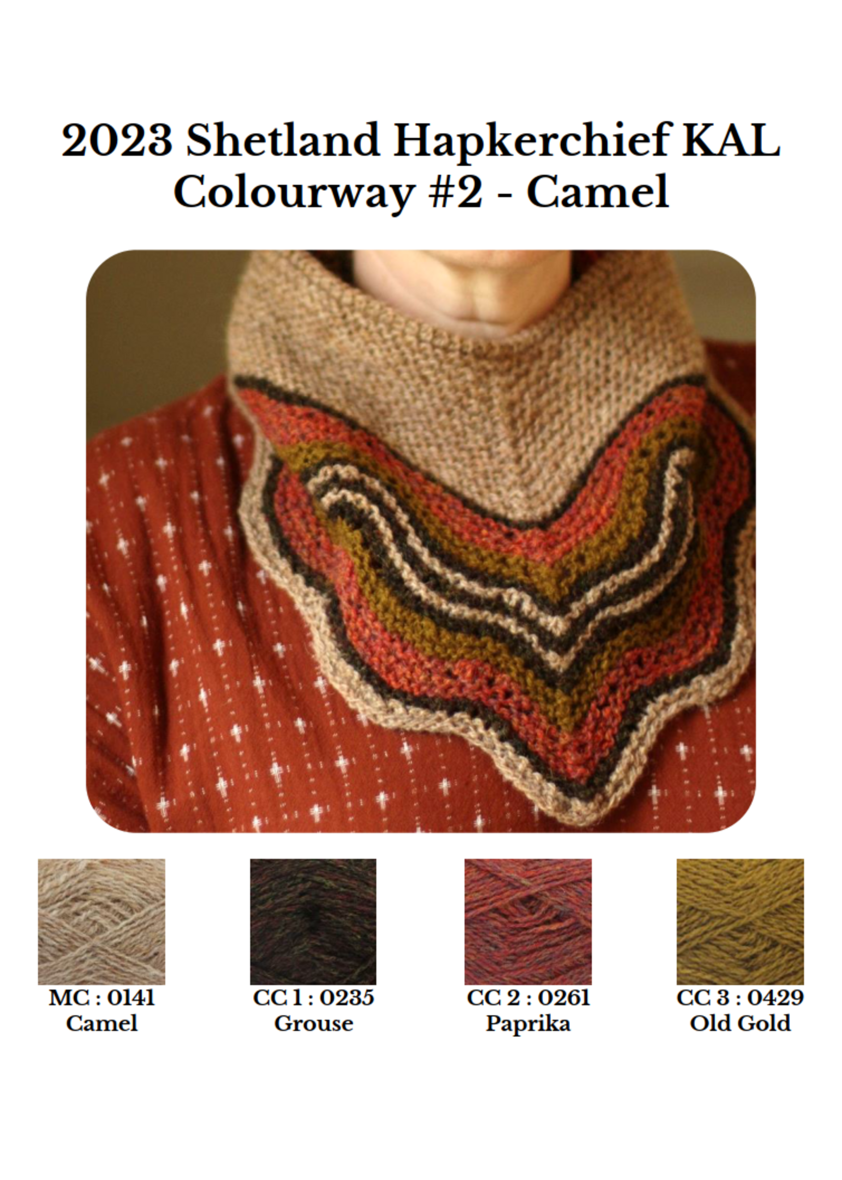 Jamieson's of Shetland Shetland KAL Hapkerchief Kit 2023