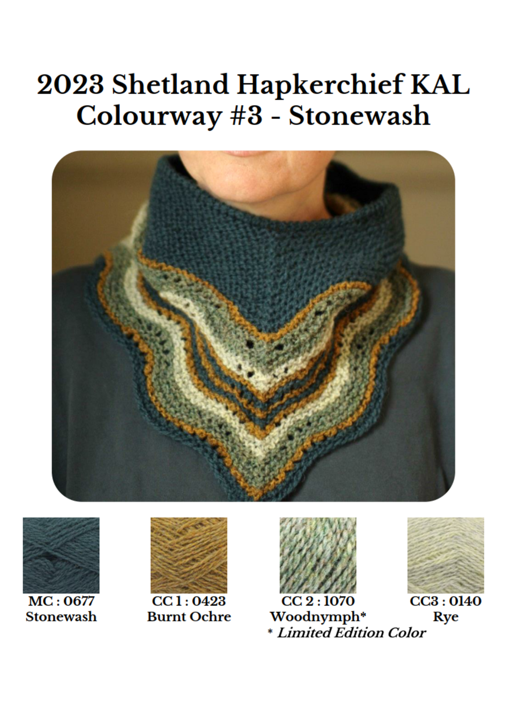 Jamieson's of Shetland Shetland KAL Hapkerchief Kit 2023