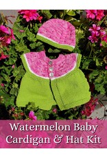 Hikoo Watermelon Baby Cardigan and Hat Set Knitting Kit