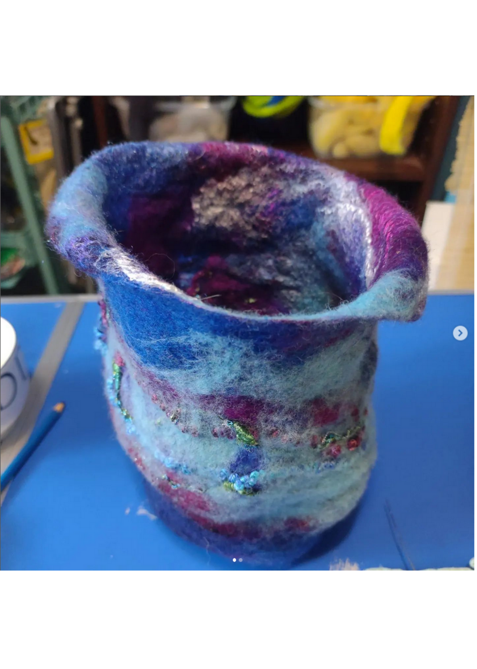 Kerri Kirk Instructor Class Resist Felting