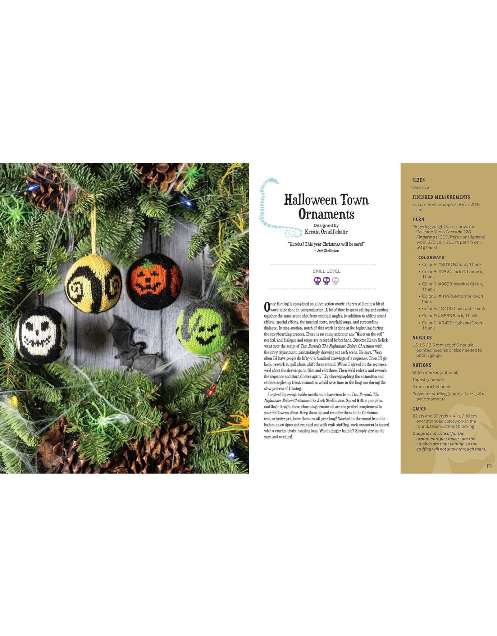 Tanis Gray The Disney Tim Burton's Nightmare Before Christmas: The Official Knitting Guide to Halloween Town and Christmas Town