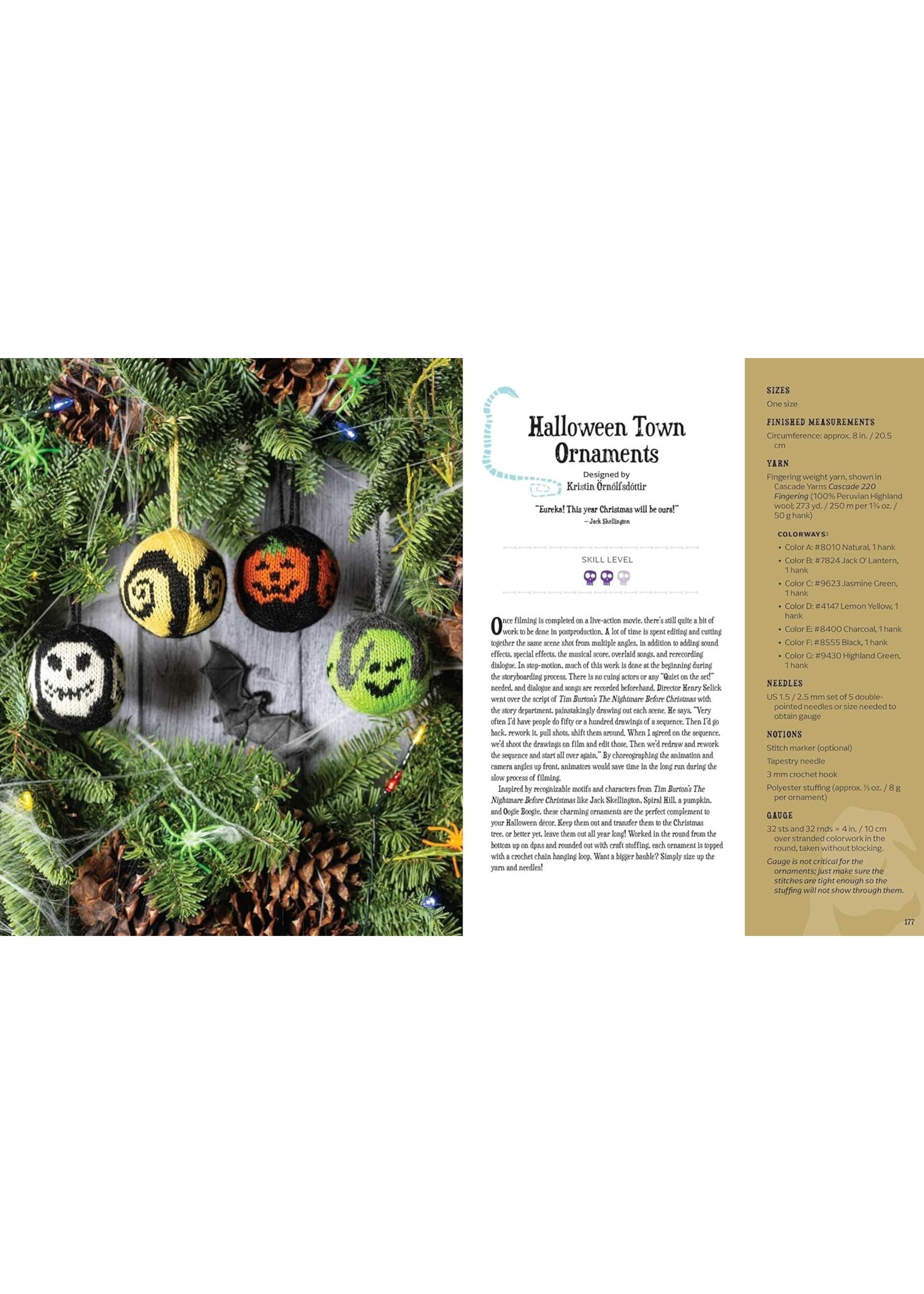 Tanis Gray The Disney Tim Burton's Nightmare Before Christmas: The Official Knitting Guide to Halloween Town and Christmas Town