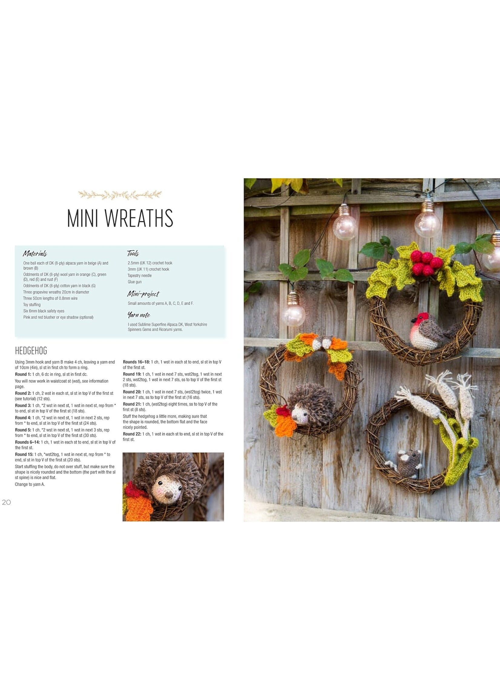 Anna Nikipirowicz Crocheted Wreaths for the Home: 12 Gorgeous Wreaths and 12 Matching Mini Projects for All Year Round