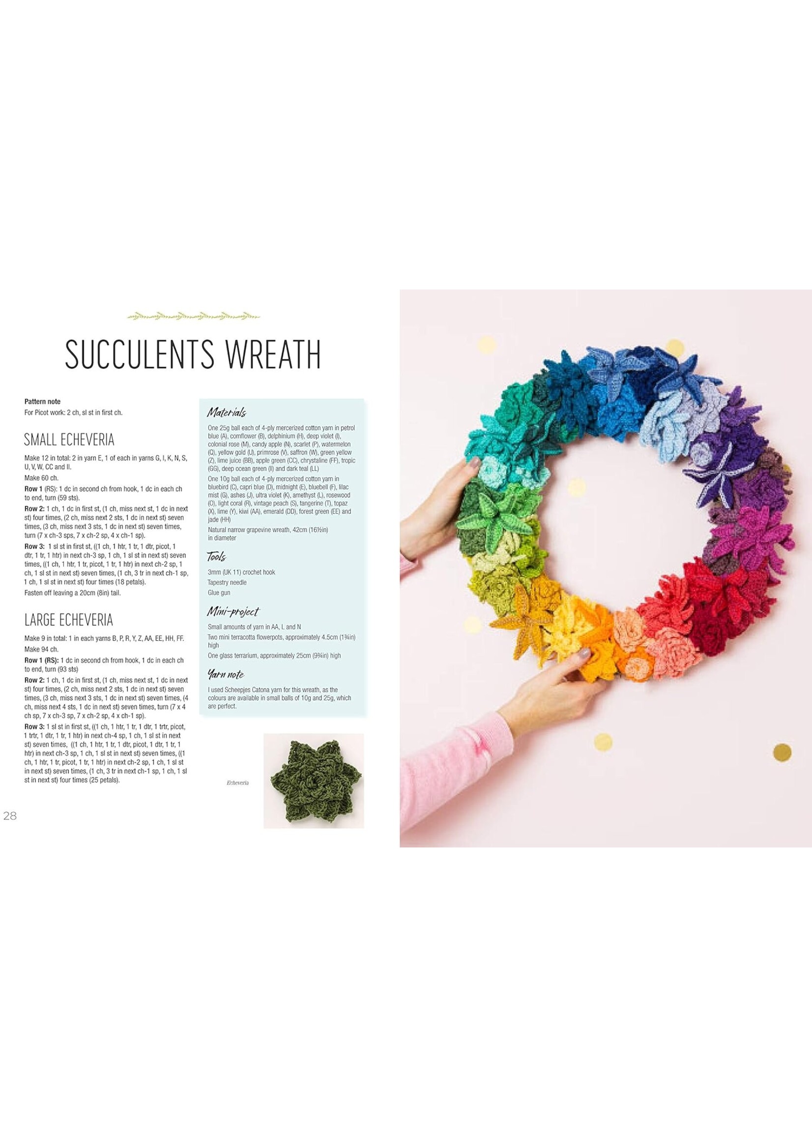 Anna Nikipirowicz Crocheted Wreaths for the Home: 12 Gorgeous Wreaths and 12 Matching Mini Projects for All Year Round