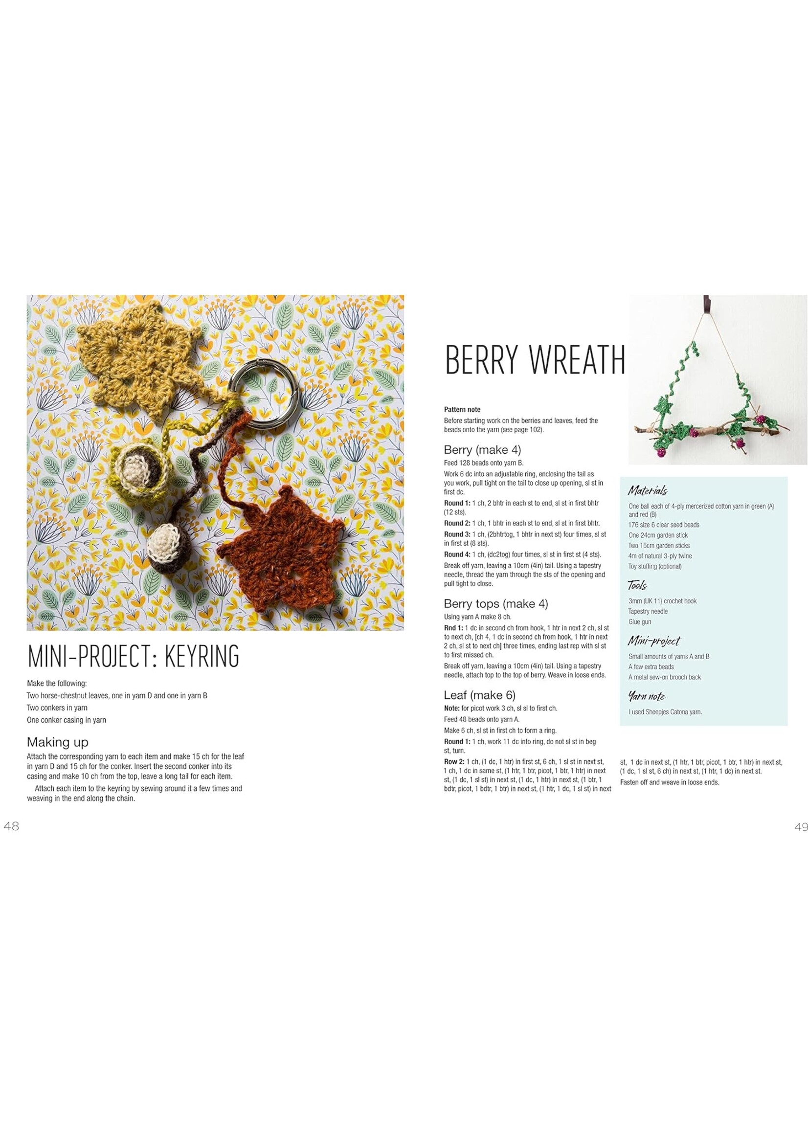 Anna Nikipirowicz Crocheted Wreaths for the Home: 12 Gorgeous Wreaths and 12 Matching Mini Projects for All Year Round