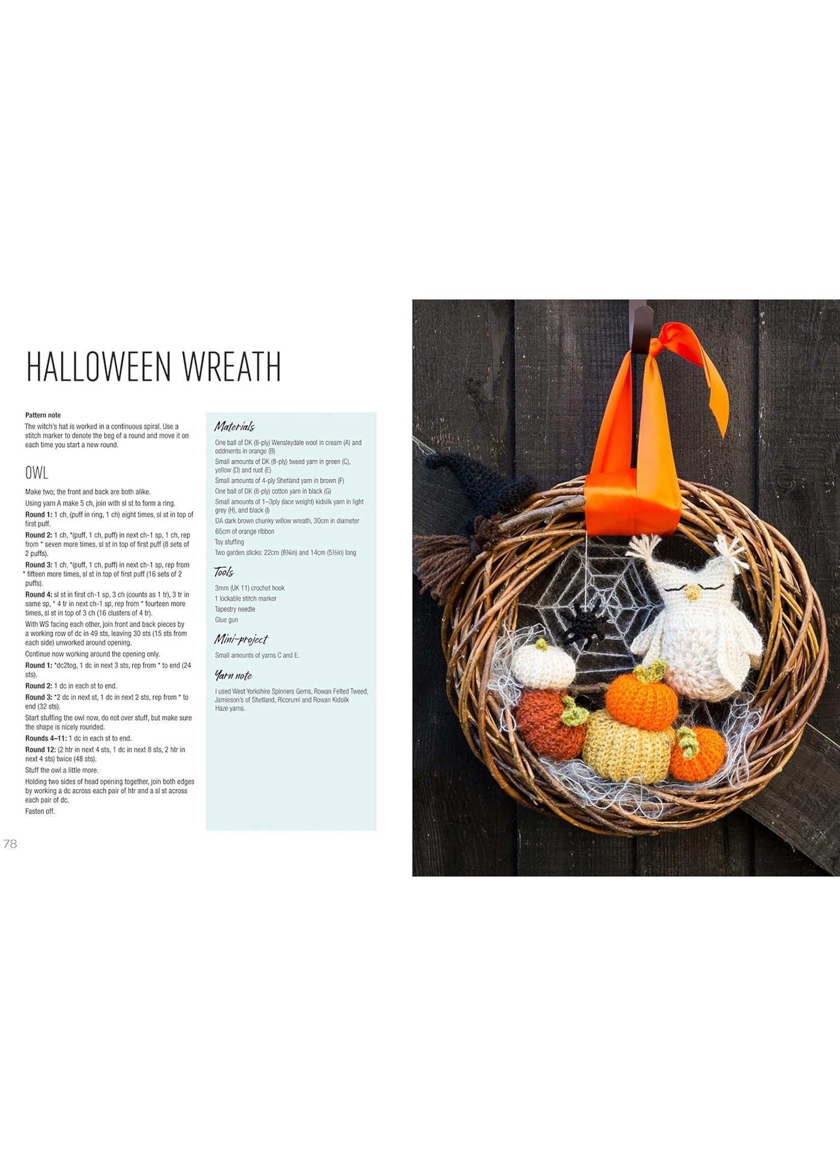 Anna Nikipirowicz Crocheted Wreaths for the Home: 12 Gorgeous Wreaths and 12 Matching Mini Projects for All Year Round