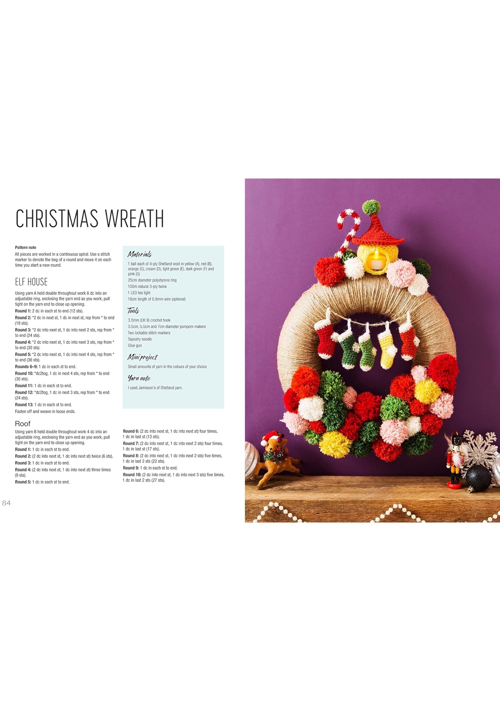 Anna Nikipirowicz Crocheted Wreaths for the Home: 12 Gorgeous Wreaths and 12 Matching Mini Projects for All Year Round
