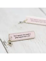 Gray Muse Progress Ruler with Charm Enamel Pin